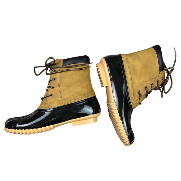 Sporto Duck Boots  Women's Size US 10  Mid Calf Original Danielle  Tan - Picture 2 of 12